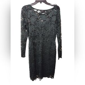 Ambiance Women’s Green Lace Dress, L